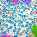 Colorful glass crystal Silver claw setting 3mm 4mm  5mm 6mm 7mm 8mm nice colors Sew on rhinestone beads bags wedding dress diy