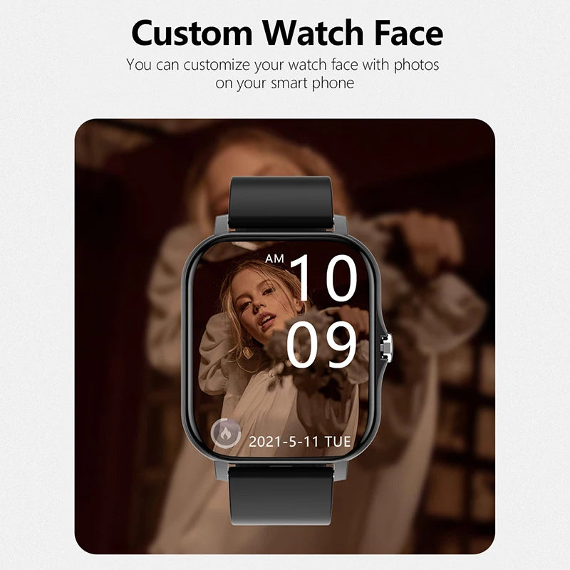 2026 Men Smart Watch Fitness Clock Sports Heart Monitor Smartwatch Bluetooth Call Music Playback 1.83'' Wrist Watches for Women