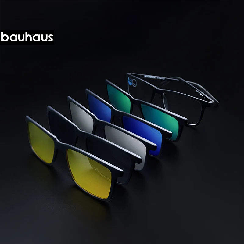 3174 Magnet Sunglasses Clip Mirrored Clip on Magnetic Sunglasses Clip on Glasses Men Polarized Clip Custom Prescription Myopia