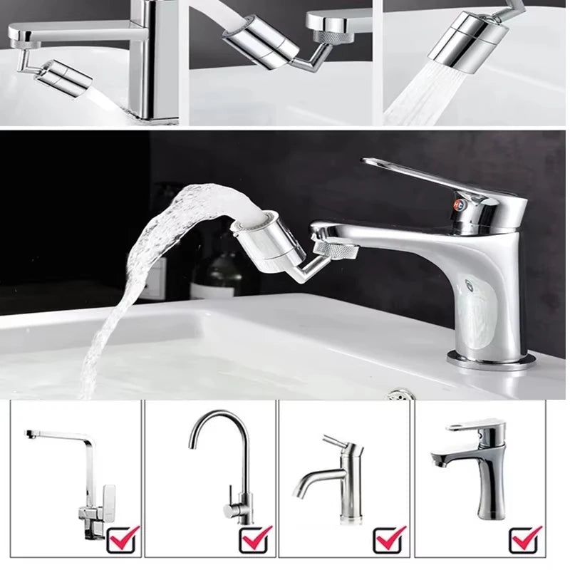 720° Universal Rotating Faucet Aerator Splash Proof Water