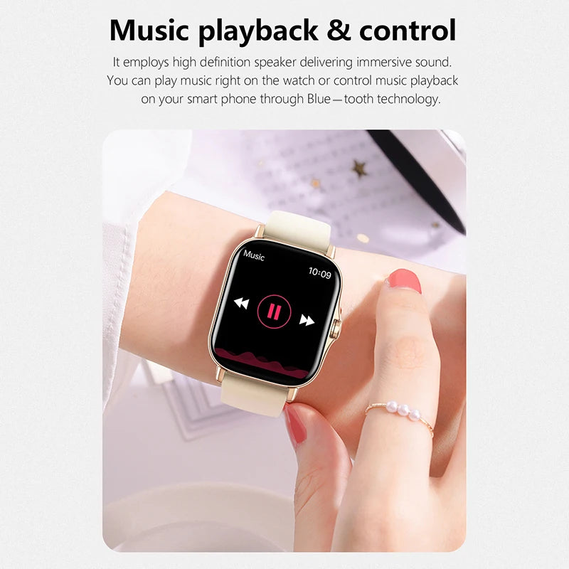 2026 Men Smart Watch Fitness Clock Sports Heart Monitor Smartwatch Bluetooth Call Music Playback 1.83'' Wrist Watches for Women