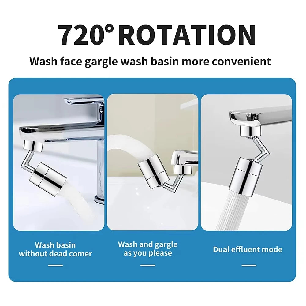 720° Universal Rotating Faucet Aerator Splash Proof Water